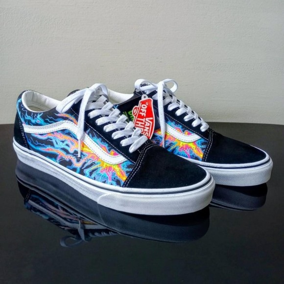 Vans Other - Vans Old Skool Electric Flame Black/True White 

US Men 4.5 
US Women 6.0